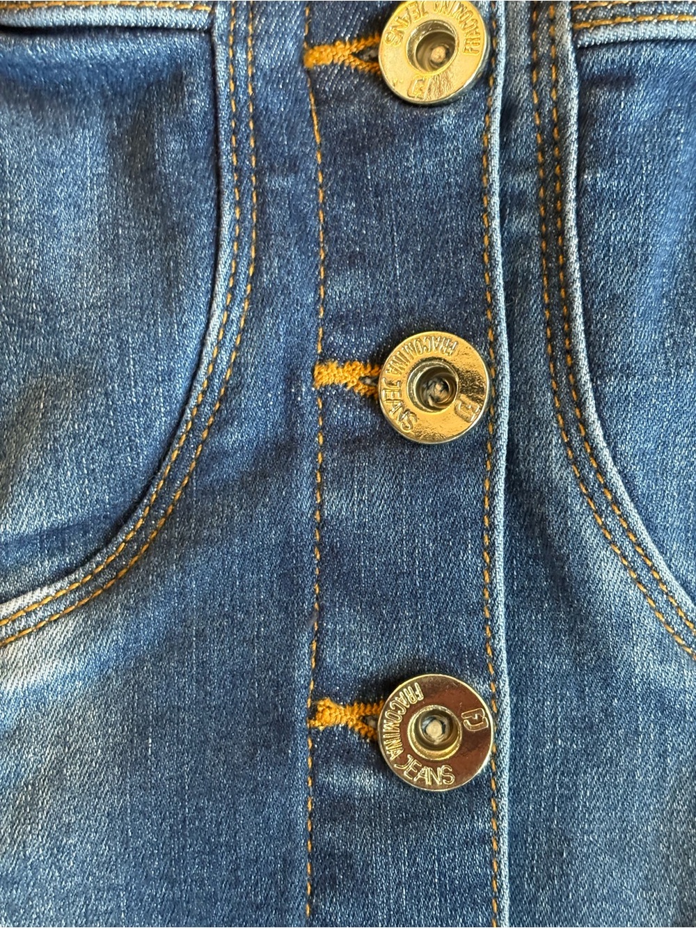 Francomina Denim Corset Top, NWOT, SZ Small - Picture 4 of 7